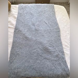 Varma Icelandic handmade wool blanket in icy blue